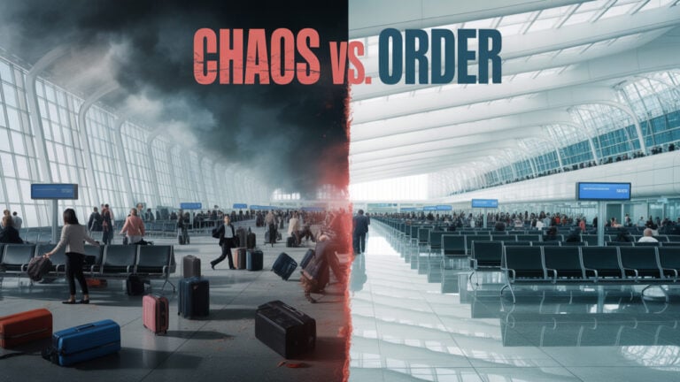 Airport Chaos Versus Order